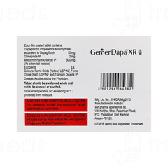 Gemer Dapa Xr 10/2/500 Tablet 7
