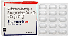 Sitanorm M 50/500 Tablet Pr 15