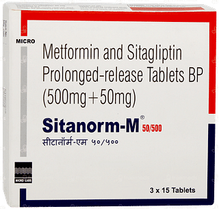 Sitanorm M 50/500 Tablet Pr 15