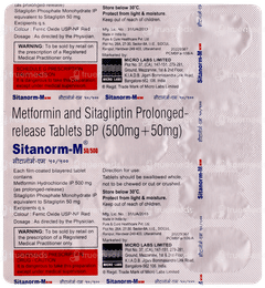 Sitanorm M 50/500 Tablet Pr 15