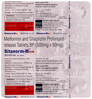 Sitanorm M 50/500 Tablet Pr 15