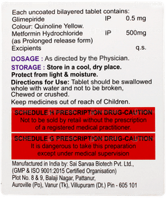 Glimiprime M 0.5 Tablet 15
