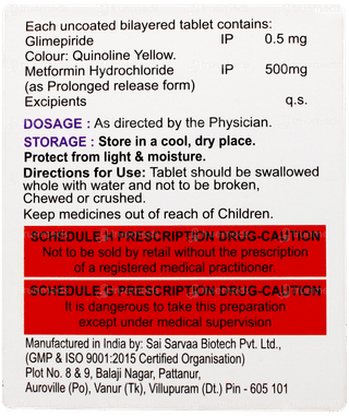 Glimiprime M 0.5 Tablet 15