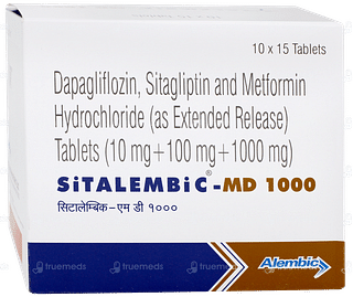 Sitalembic Md 1000 Tablet 15