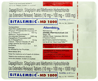 Sitalembic Md 1000 Tablet 15