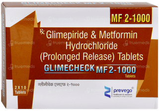 Glimecheck Mf 2/1000mg Tablet Pr 10