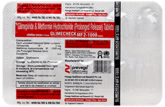 Glimecheck Mf 2/1000mg Tablet Pr 10