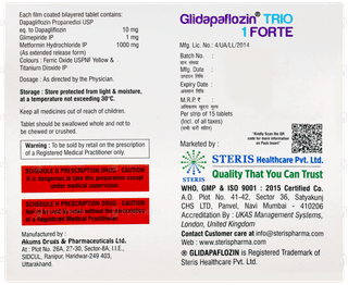 Glidapaflozin Trio 1 Forte Tablet 15