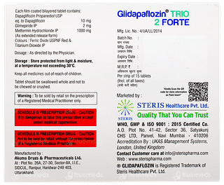 Glidapaflozin Trio 2 Forte Tablet 15