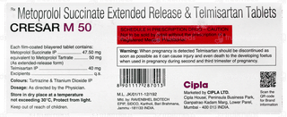 Cresar M 50 Tablet 10