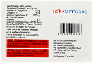 Oxramet G Xr 10/1/1000 Tablet 7