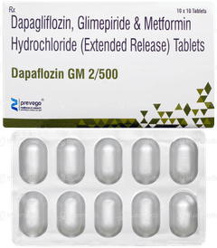 Dapaflozin GM 2/500 Tablet 10 Dapaflozin GM 2/500 Tablet 10