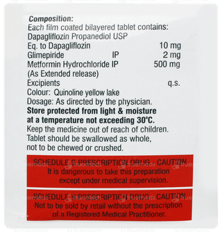 Dapaflozin GM 2/500 Tablet 10