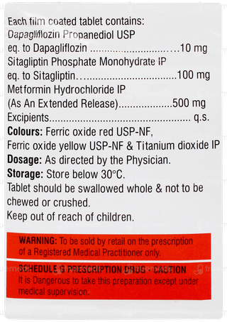 Qsita Dm 500 Tablet 15