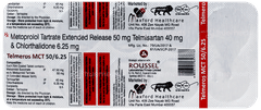 Telmeros Mct 50/6.25 Tablet 10 Telmeros Mct 50/6.25 Tablet 10