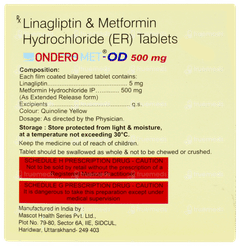 Ondero Met Od 500mg Tablet 10 Ondero Met Od 500mg Tablet 10