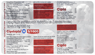 Cipdapla M 5/1000 Tablet 10