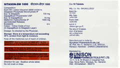 Sitason Dm 1000 Tablet 10