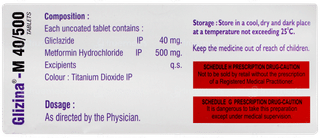 Glizina M 40/500 Tablet 10