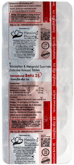 Telmaheal Beta 25 Tablet 10