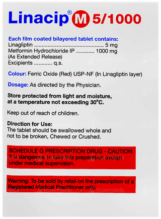 Linacip M 5/1000 Tablet 15