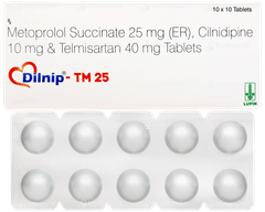 Dilnip Tm 25 Tablet 10 Dilnip Tm 25 Tablet 10