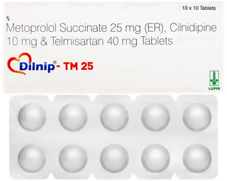 Dilnip Tm 25 Tablet 10
