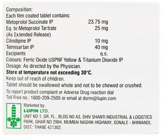 Dilnip Tm 25 Tablet 10