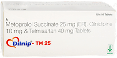 Dilnip Tm 25 Tablet 10 Dilnip Tm 25 Tablet 10