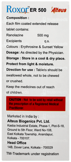 Roxor Er 500 Tablet 15 Roxor Er 500 Tablet 15