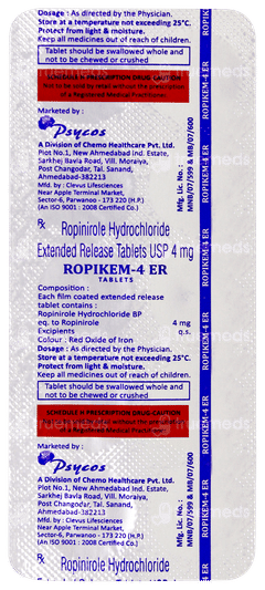 Ropikem 4 Er Tablet 10