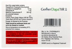 Gemer Dapa Xr 10/1/500 Tablet 7 Gemer Dapa Xr 10/1/500 Tablet 7
