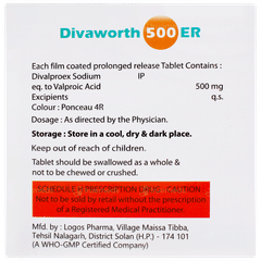 Divaworth 500 Er Tablet 10 Divaworth 500 Er Tablet 10