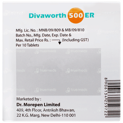 Divaworth 500 Er Tablet 10 Divaworth 500 Er Tablet 10