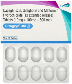 Sitaglyn Dm 100/500 Tablet 10