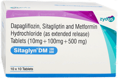 Sitaglyn Dm 100/500 Tablet 10 Sitaglyn Dm 100/500 Tablet 10