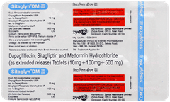Sitaglyn Dm 100/500 Tablet 10 Sitaglyn Dm 100/500 Tablet 10