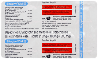 Sitaglyn Dm 100/500 Tablet 10