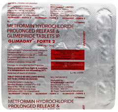Glimaday Forte 2 Tablet 15 Glimaday Forte 2 Tablet 15