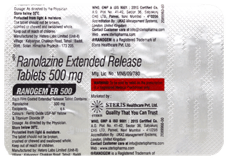Ranogem Er 500 Tablet 10