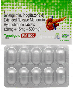 Teneligold Pm 500 Tablet 10