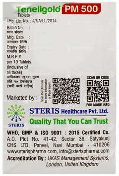 Teneligold Pm 500 Tablet 10