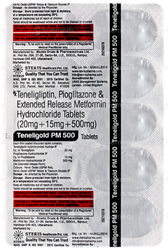 Teneligold Pm 500 Tablet 10