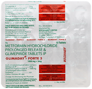 Glimaday Forte 3 Tablet 15