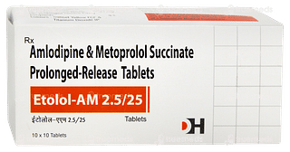 Etolol Am 2.5/25 Tablet 10