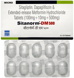 Sitanorm Dm 500 Tablet 10