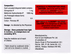 Glynux M 1 Forte Tablet 10 Glynux M 1 Forte Tablet 10