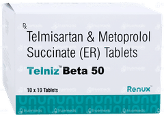 Telniz Beta 50 Tablet 10 Telniz Beta 50 Tablet 10