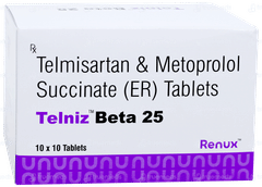 Telniz Beta 25 Tablet 10 Telniz Beta 25 Tablet 10