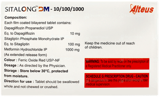 Sitalong Dm 10/100/1000 Tablet 10